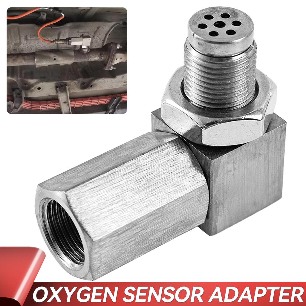 Universal O2 Oxygen Sensor Spacer Adapter 02 Bung Extension Catalytic Converter Oxygen Sensor Extender 90 Degree P0420 P0430 New