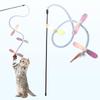 Dragonfly Sequin Cat Teaser Wand - Light Color Variety for Self-Amusing Cats