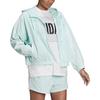 adidas Women's Essentials Repeat Logo Loose Fit Windbreaker Green HC9158