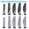 Uteparasollskydd Vattentätt Utomhus Solskydd Parasollskydd med Dragkedja Utomhus Parasollskydd för Uteparasoller