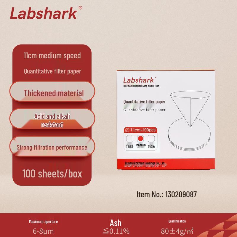 Labshark Laboratory Filter Paper: Fast, Medium, Slow Round Filters for Chemical Analysis