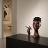Decorative Incense Burner For Home Holder, Black Woman Head Sculpture, Multifunctional Desk Female Holder Decor Suitable for Bedroom and Living Room,