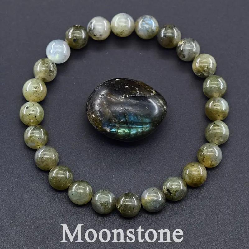 Imitation Agate Stone Bead Bracelet Round Bead Bracelet 8mm