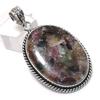 Watermelon Tourmaline Gemstone 925 Sterling Silver Jewelry Pendant 2.09"