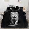 3PCS Wolf Tiger Lion Animal Pattern Bedding Sets Home Bedclothes Super King Cover Pillowcase Comforter Polyester Bedding Set