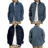Hanes Stretch Denim Sizes and LL Men's Jacket, M, L, (JP, Alphabet, M, Navy)