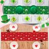 St. Patrick's Day Linen Table Runner Valentine's Day Table Runner St. Patrick Love Heart St. Patrick's Day Shamrock Table Runner for Dinning Kitchen