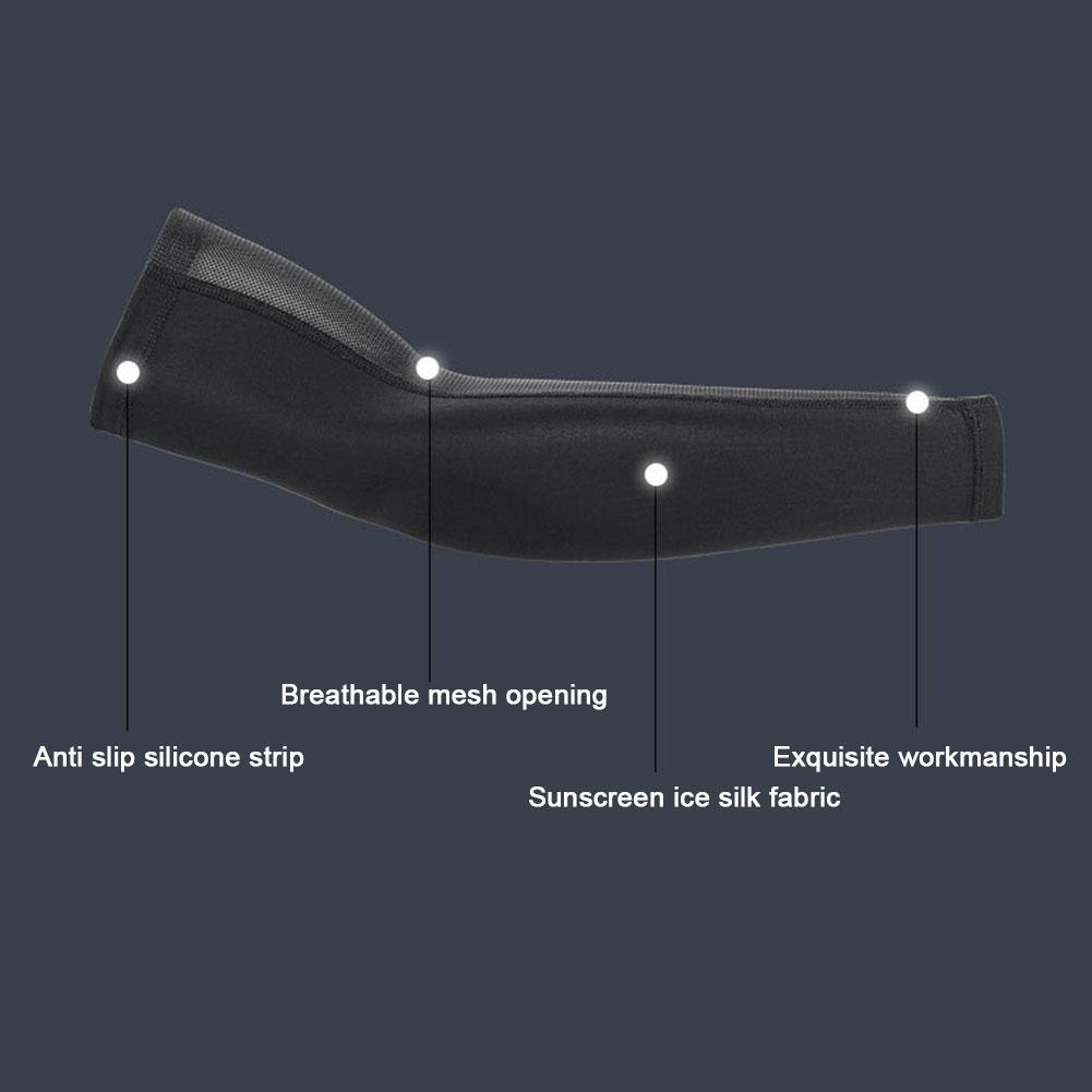 UV Solar Armstulpen Radhandschuhe Hand Langarmabdeckung Muff Schutz Sommer Arm Sonne Fahren Kühl I0Y1