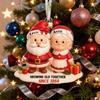 Xmas Tree Hanging Pendant Growing Old Together Since 2025 Personalized Acrylic Christmas Ornament Santa Couple Decoration