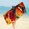 Vibrant Tropical Floral Tapestry Wall Hanging Boho Decor Beach Towel Summer Art Print Roses Abstract House Decor Home Decoration