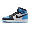 Zapatillas Air Jordan 1 Retro High OG GS UNC Toe para Niños Azul Azul Universidad Negro FD1437-400