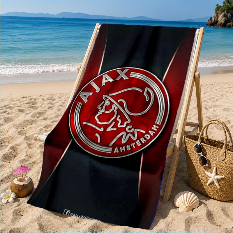 AFC Ajax Emblem Design Strandtuch, Schnelltrocknend, Pflegeleicht, Geeignet für Fitness und Strandurlaub, Sport-Essential