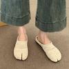 Niche Woven Pig's Trotters and Half Slippers for Women's Outer Wear 2025 New Models with Skirts and One Pedal Bag Head Slippers