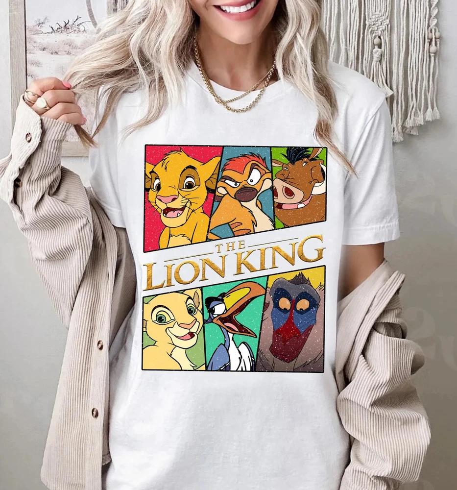 The Lion King Simba Nala Timon Pumbaa Rafiki TShirt 2025 S