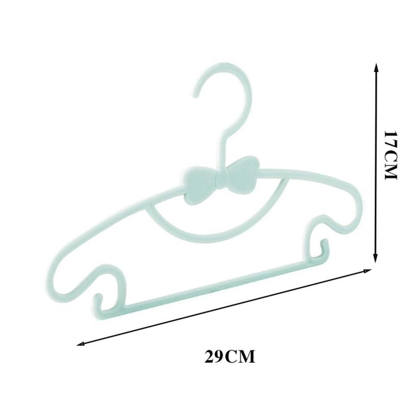 5pcs Kids Clothes Hangers Portable Multifunction Hook Design Clothes Drying Rack For Kid Plastic Baby Hangers Clothes Storage F1M3