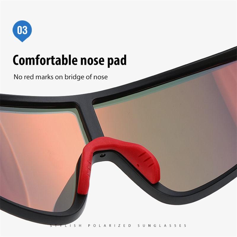 AORON PC Frame Photochromic Polarized Sunglasses for Men Women Outdoor Sports Driving Fishing Glasses Anti Glare Cycling Skiing Goggles