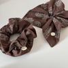Korean Retro Elegant Cashew Flower Scarf Hair Tie - Durable, Elastic, High-Quality Rubber Band