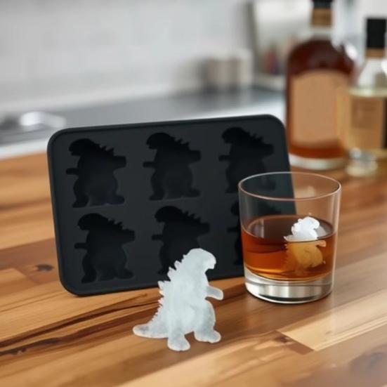 Ice Cube Mold Silicone Dinosaur Shape Ice Shape Non-Stick Food-Grade Oven Safe Ice Mould Kitchen Gadget