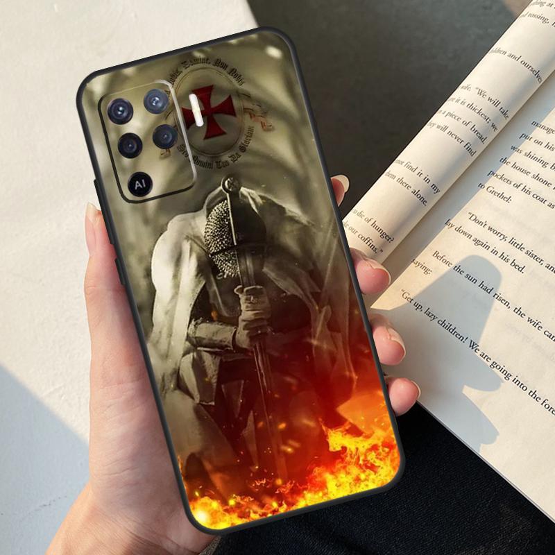 

Knights Templar Case For Oppo A5 Pro A15 A16 A17 A57 A77 A94 A74 A54 A76 A96 A40 A60 A80 A18 A38 A58 A78 A98 OPPO A5 Pro 5G