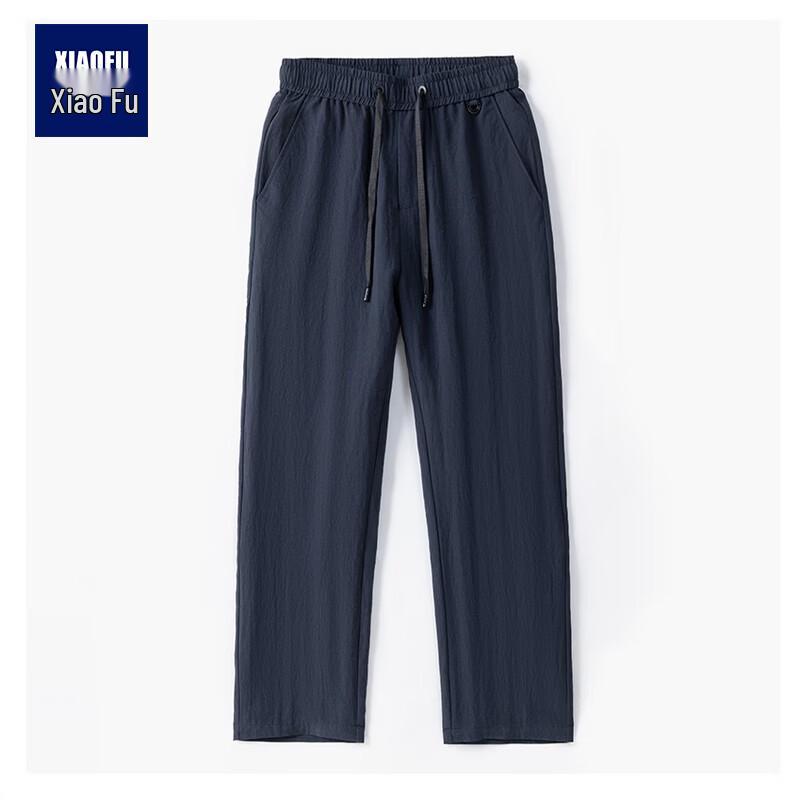 

Мужские летние повседневные брюки прямого кроя из хлопка и льна M