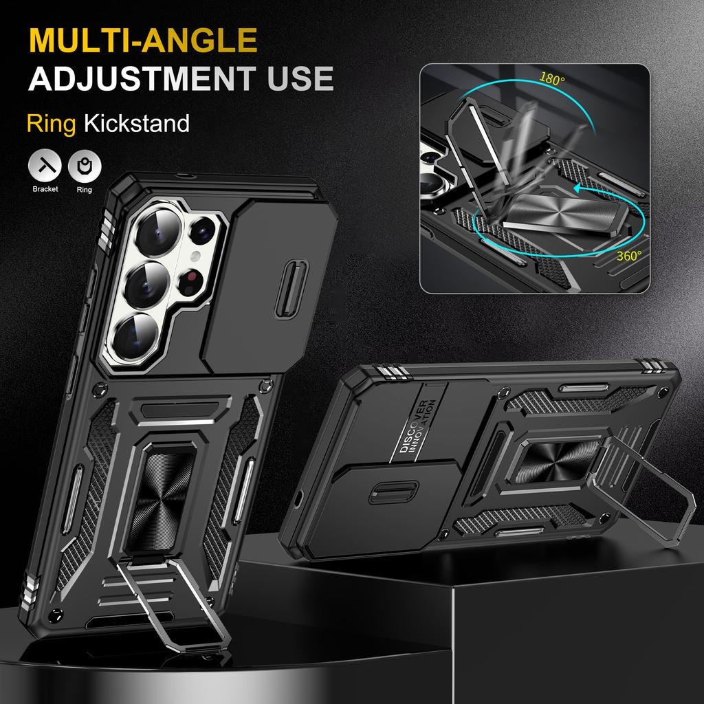 Finger Ring Holder Cell Phone Case for Samsung Galaxy S26 Ultra S25 Plus S24 FE S23 S22 S21 Ultra A57 5G A17 A37 A56 A36 A16