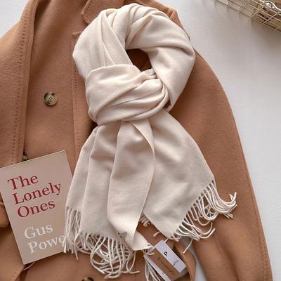 Winter Scarf For Women Cashmere Warm Solid Pashmina Blanket Wraps Female Thick Soft Bufanda Big Tassel Shawl Long Poncho Echarpe