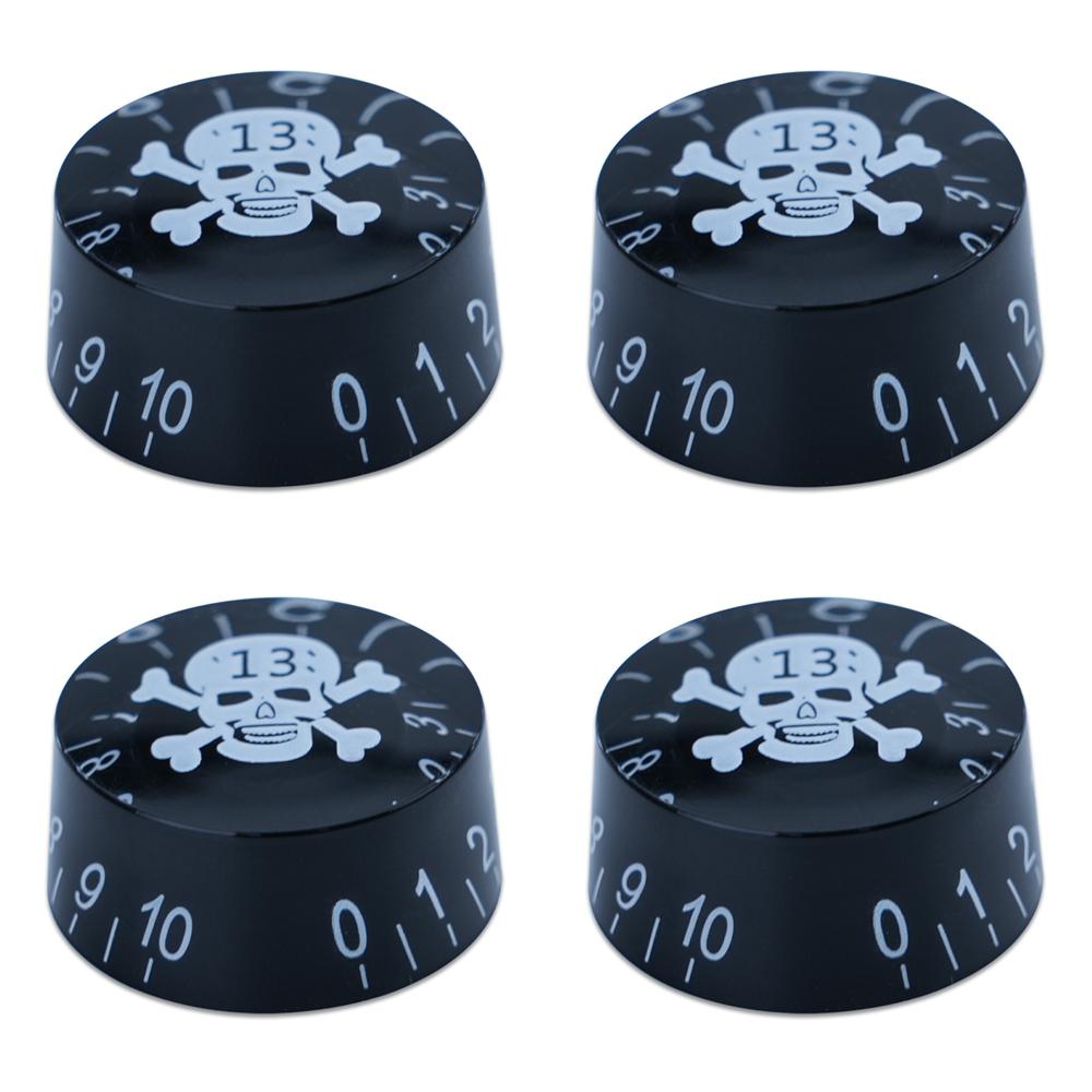 4pcs Guitar Volume Knobs Top Hat Knobs Speed Volume Tone Pedal Control Knobs for Electric Guitar Bass 29 Colors