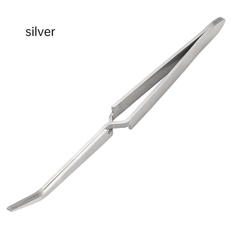 Multifunction Stainless Steel Nail Art Shaping Tweezers Cross Nail Clip Manicure Tools Curve Sculpture Clip Nail Art Equipment