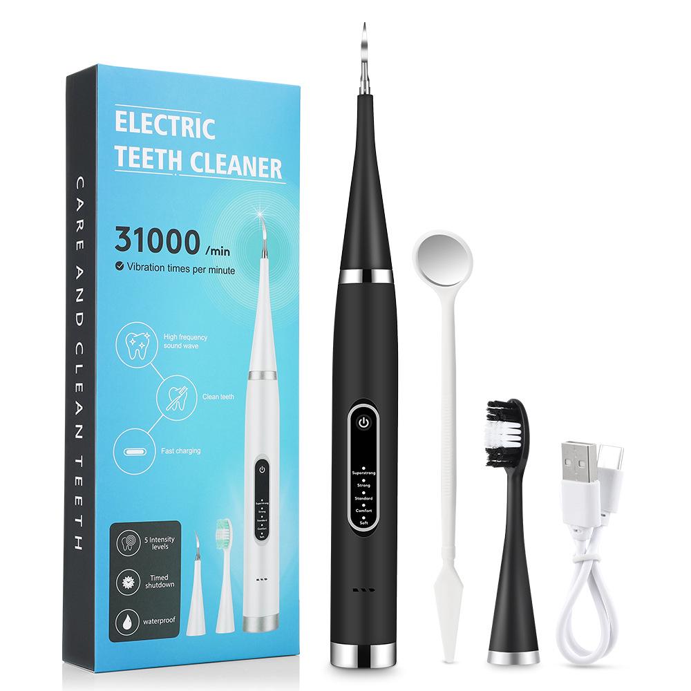 Portable Electric Dental Scaler & Toothbrush Set - Teeth Cleaning, Plaque & Calculus Removal, Whitening Device