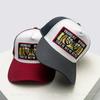 Neue Unisex-Street-Baseballkappen mit Stickerei-Tigerbuchstaben, atmungsaktiv, Farbblock, Sonnenschutz, Netz-Trucker-Kappen, persönlich, vielseitig
