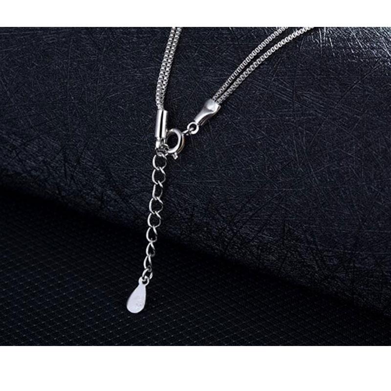 ANENJERY Women'S Fashion Jewelry Necklace Double Layer Chain Zircon Heart Pendants Necklaces For Women Kolye Choker S-N157