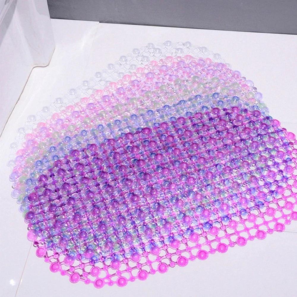 PVC Anti-skid Bath Mats Soft  Shower Mat Massage Mat with Suction Cup Non-slip Bathtu Bath Mat Bathroom Accessories Hot