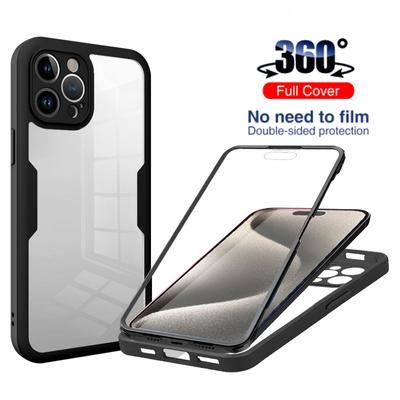 Pouzdro na telefon pro iPhone 15 Pro Max 360° 360° Celé tělo Přední část Zadní Měkký kryt TPU pro iPhone 15 Plus Pro 15pro 15plus 15promax Max pouzdra