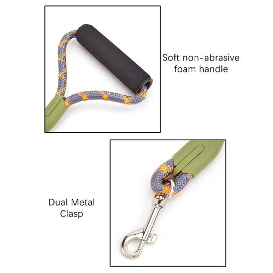 Double Dog Leash 360-degree Swivel Tangle-free Dual Dog Leash Walking