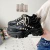 Fashion Thick Soled Height Increasing Womens Sport Shoes Women Breathable Chunky Platform Sneakers Women Running Shoes