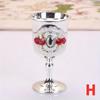 1pc European Style Wine Glass High-grade Liquor Glass Creative Home Metal Liquor Glass Retro Creative Small Pieces