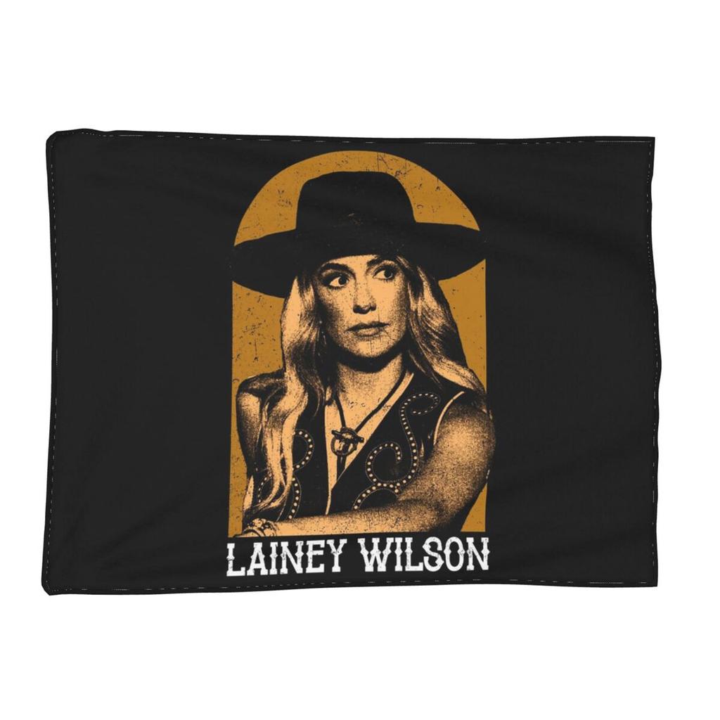 Lainey Wilson - Country's Cool Again Porträt-Decke Weiche Flanell-Kuscheldecke Plüsch für Bett Wohnzimmer Picknick Reisen Sofa