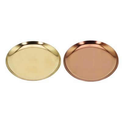 Shiny Storage Tray Cosmetics Dessert Dish Dressing Table