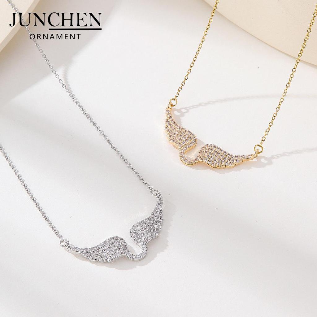 Angel Wings Diamond Necklace - Elegant, Luxurious, No-Fade Women's Jewelry