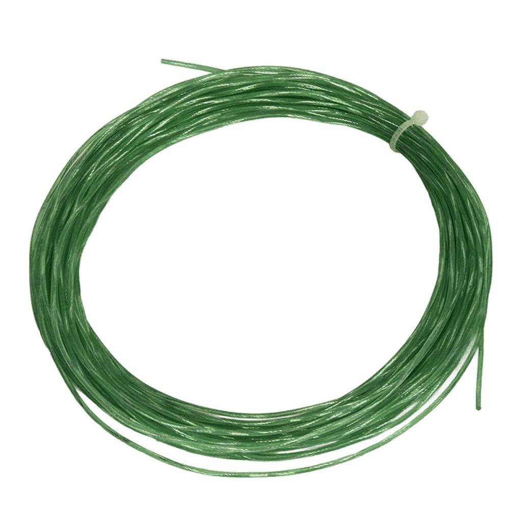 12.2m 1.30mm Tennis Rackets String Elastic Nylon Titanium Tennis Racquet Wire Replacement for Sports Green