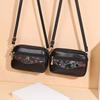 Embroidered Single Shoulder Bag Women's Small Bag Mother's Crossbody Phone Bag Small Round Bag Women's Wallet