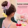 Children's Rose Flower Hair Scrunchie for Girls - High Elastic Hair Tie