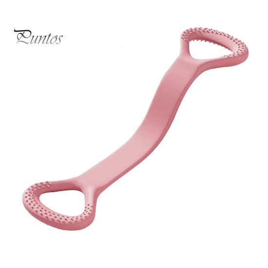 

Фитнес-лента сопротивления Figure 8 с противоскользящей ручкой, портативная, для мужчин и женщин, для растяжки плеч, силовых тренировок, эластичный ремешок, натяжной канат B розовый