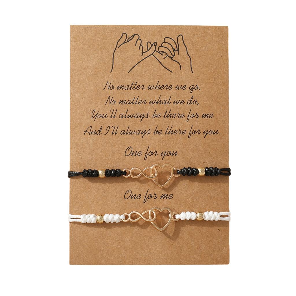 1 Pair Handmade Friendship Bracelets Rope Bracelets Set Adjustable Cotton Anklets Unisex Bracelet for Any Occasion