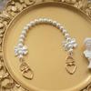 Korean Pearl Chain Stylish Accessories Phone Lanyard Beaded Charm Crossbody Bag Chain
