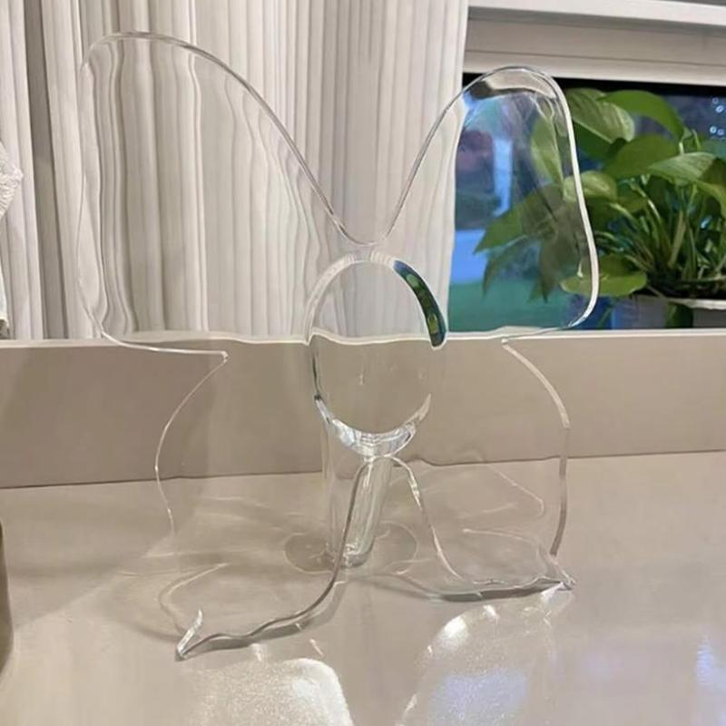 Picture Frame Unique Flower Vase Clear Acrylic Flower Vase for Centerpieces. Minimalist Home Decor Vases