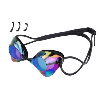 Schwimmbrille für Erwachsene Humanisierte Kinderbrille Tauchwerkzeug Augenschutzbrille Mit 3 Nasenstegen Schwimmausrüstung für Erwachsene