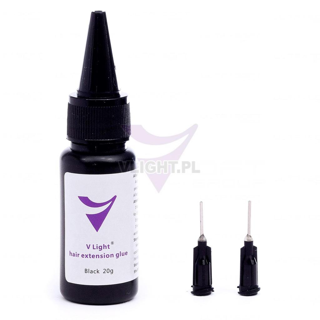 V-LIGHT GLUE BLACK Haarverlängerungskleber natürlich stark 20g