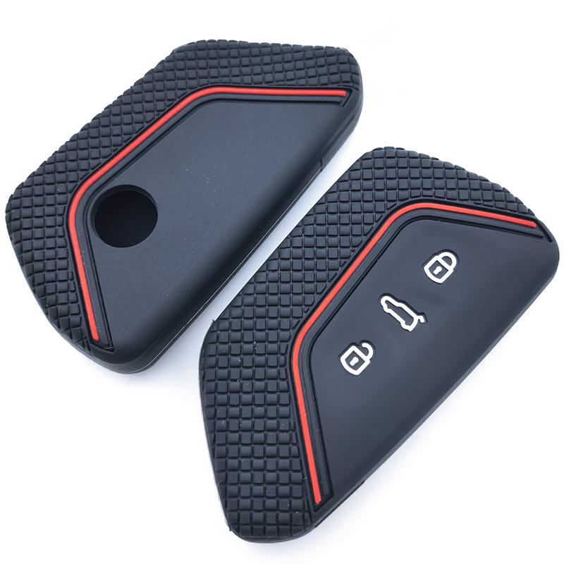 New Car Key Case Cover For Vw Volkswagen/Golf 8 Mk8 Id.3 Id.4 /Cupra/Skoda/Octavia A8/Seat/Leon Mk4  /Formentor/Tarraco