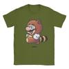 Tanooki Marios T Shirts Mens  Cotton Funny TShirts Round Neck  Tee Shirt Short Sleeve Tops Adult